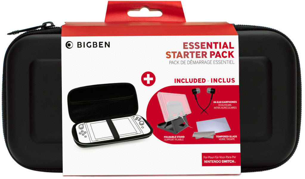 Fundas Y Almacenamiento Bigben Starter Pack ( NINTENDO SWITCH - ) - Funda rígida, protector, auriculares, soporte Fundas Y Almacenamiento Bigben Starter Pack ( NINTENDO SWITCH - ) - Funda rígida, protector, auriculares, soporte